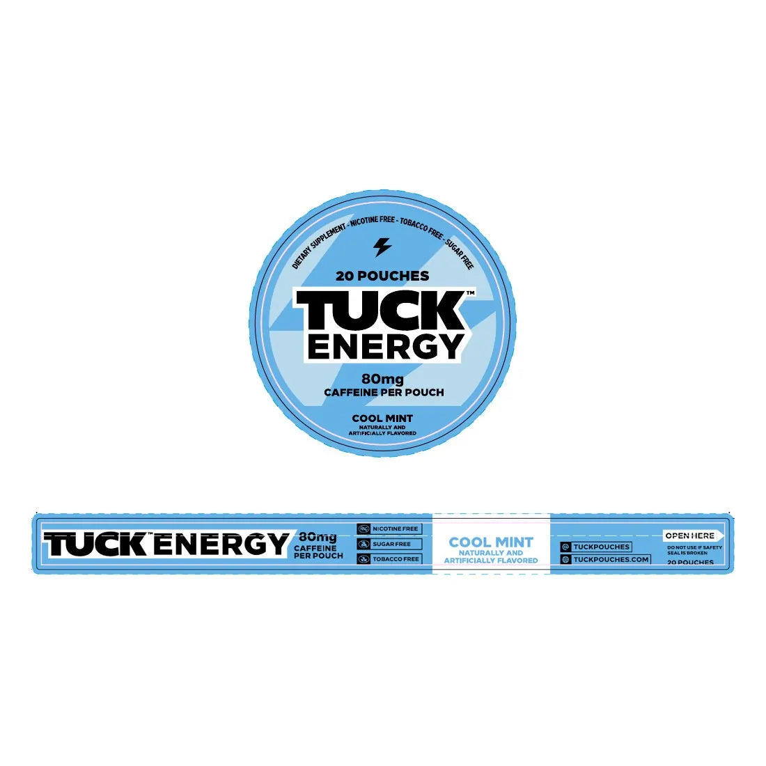 Tuck Energy label art